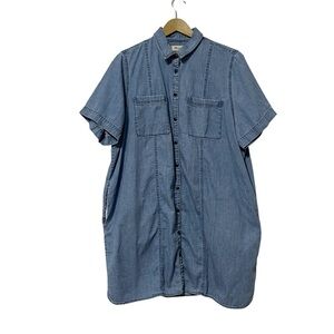 Madewell Blue Denim Mini Dress